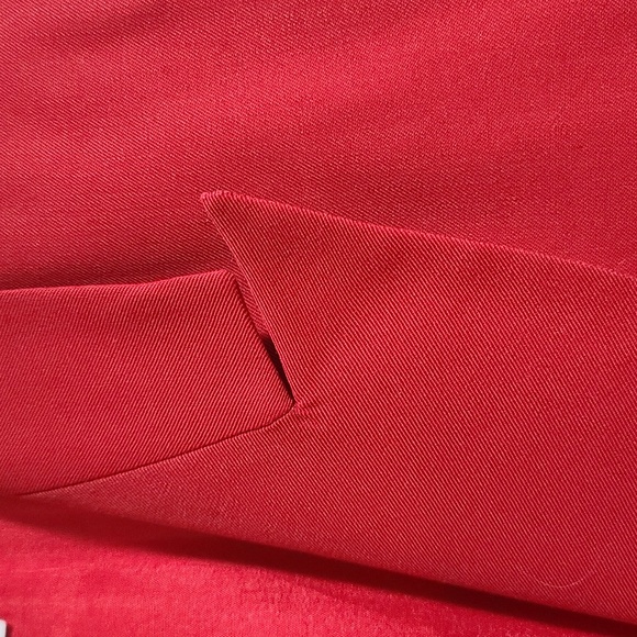 Angelica For Mary Kay Bold Red Jacket Blazer 12 Tall PTP 20 - Picture 6 of 11